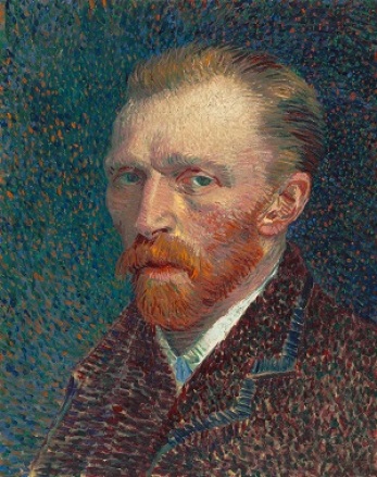 Self-Portrait (1887) by Vincent van Gogh, Art Institute of Chicago