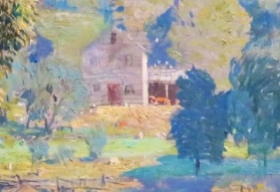 Junior Camp (House Close Up; c1924) by Daniel Garber, San Diego Museum of Art, Photo by cjverb (2019)